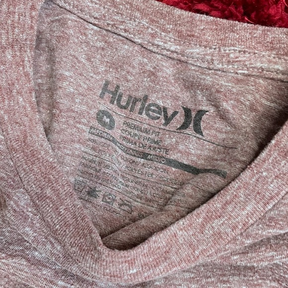 Hurley Surf Skateboard Medium Snowboard Retro Shirt Heather Red - Picture 3 of 6